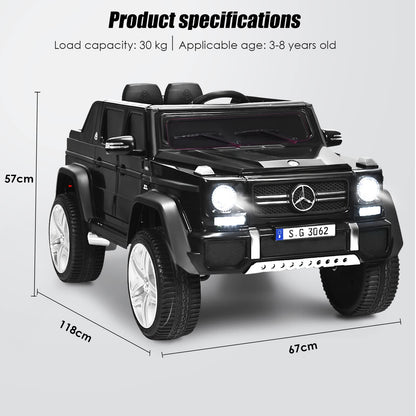 Kids Ride On Car, Licensed Mercedes Benz 12V Battery-powered Electric Vehicle Toy with 2 Motors