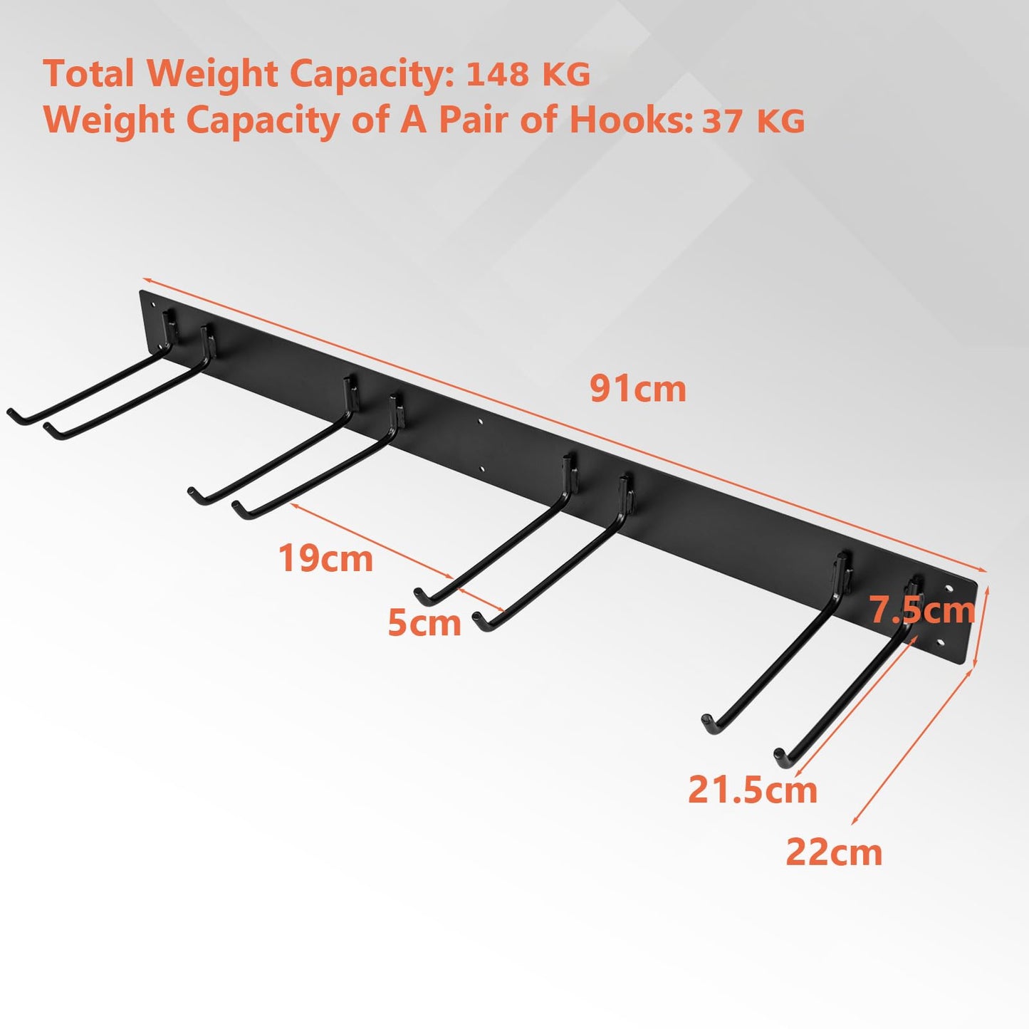 GiantexUK Wall Mounted Tool Storage Rack