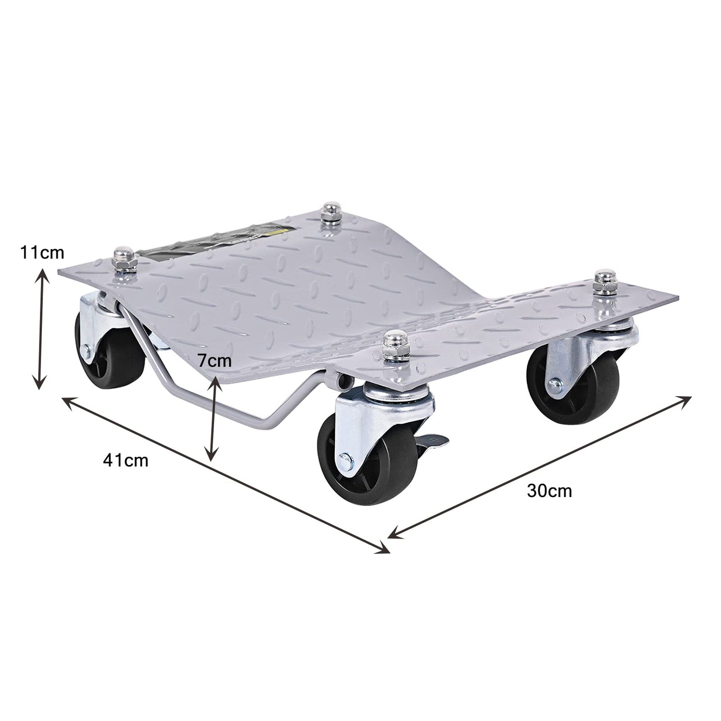 GiantexUK 4 Pack Tire Wheel Dollies, 2720KG Heavy Duty Car Tire Skates Positioning Trolley with Wheels