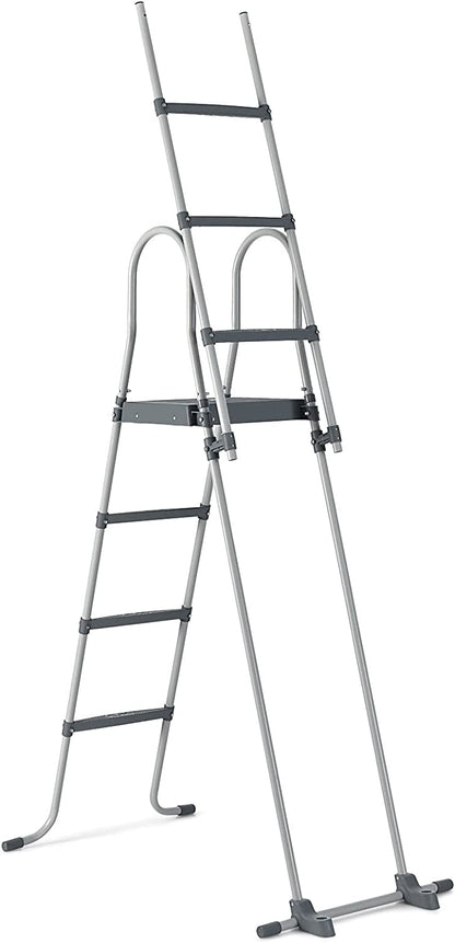 GiantexUK 4 Step Pool Ladder, Above Ground Safety Pedal with Removable Outer Ladder