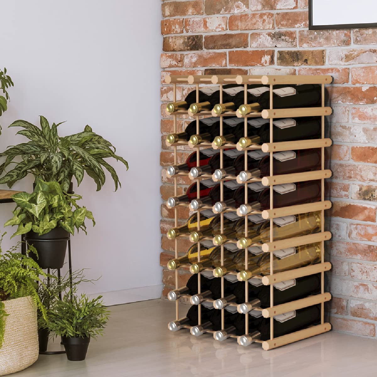 GiantexUK Wooden Wine Rack, 36 Bottle Wine Display Shelf