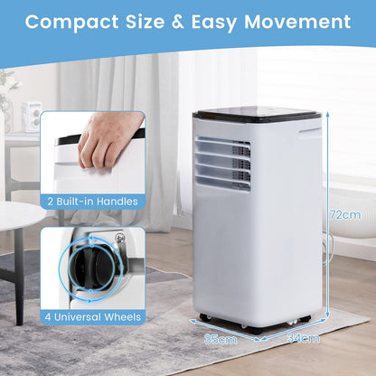 GiantexUK Portable Air Conditioner 9000BTU, 5-In-1 AC Unit, Heater, Dehumidifier, 2-Speed Fan with WiFi Smart APP, Sleep Mode