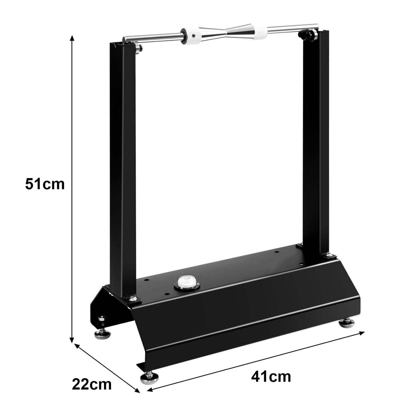 GiantexUK Motorcycle Wheel Balancer, Steel Tire Lifting Balancing Stand with Adjustable Centering Cones & Footpads