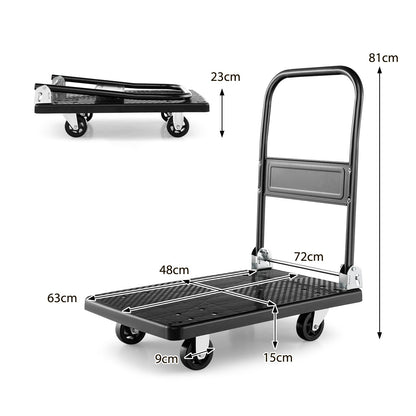 GiantexUK 200KG Folding Platform Trolley (72x48x81cm, 200kg)