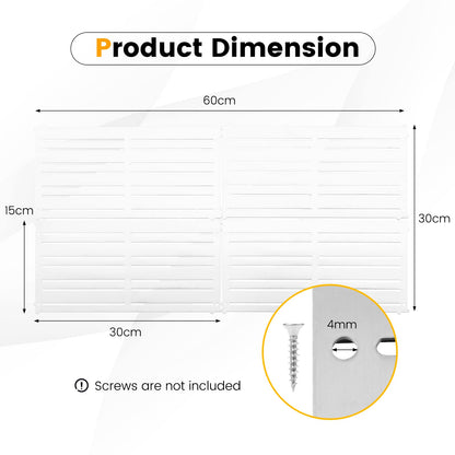 GiantexUK Set of 4 Magnetic Tool Holder, Heavy Duty Wall Mounted Tool Panel Board with 32 Magnetic Strips & Pre-drilled Holes