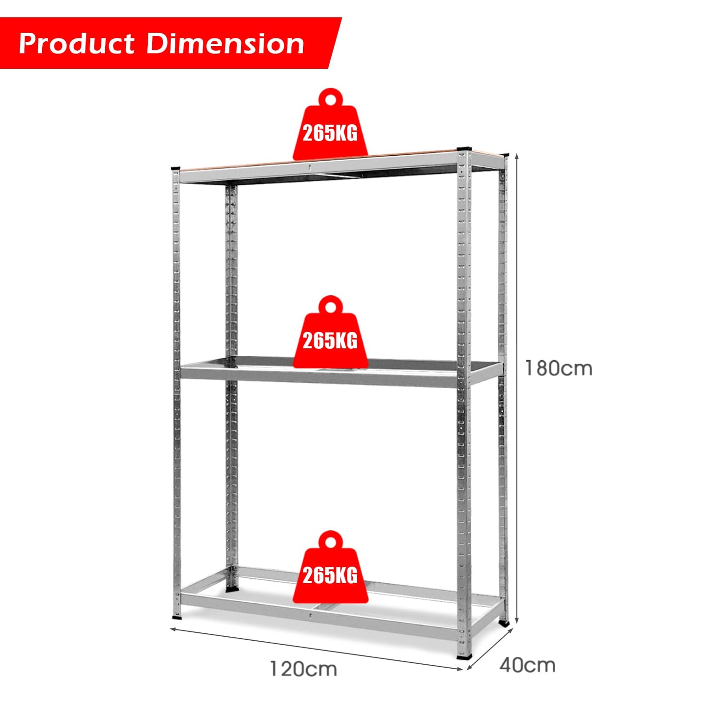 GiantexUK 3-Tier Tyre Racking, 8 Tyres Heavy Duty Garage Shelving Unit with Adjustable Shelves & Non-Slip Foot Pads