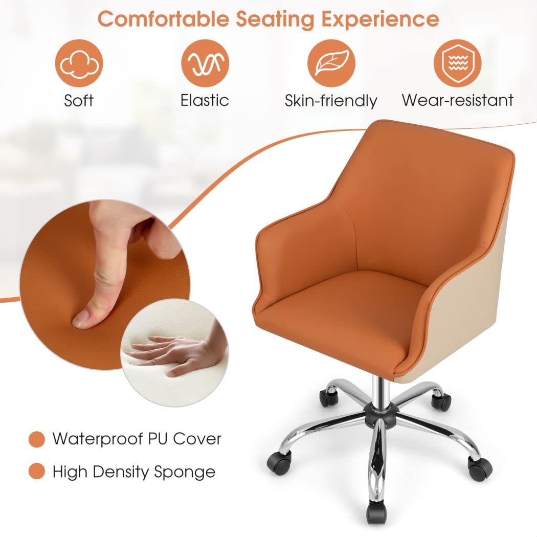 Home Office Chair, Ergonomic Swivel Computer Desk Chair Leisure Vanity Armchair