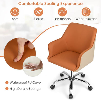 Home Office Chair, Ergonomic Swivel Computer Desk Chair Leisure Vanity Armchair