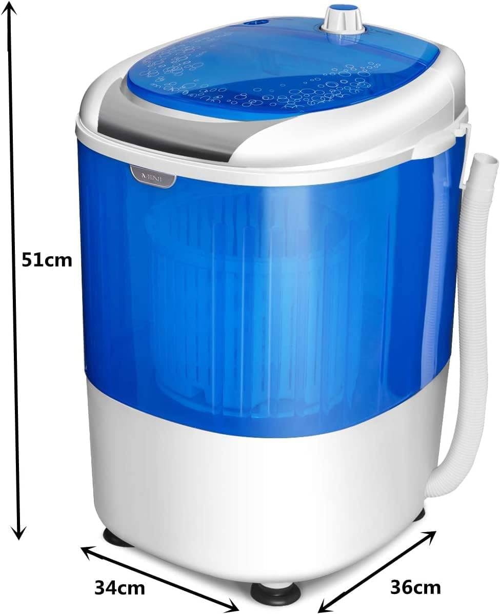 GiantexUK 2-in-1 Mini Washing Machine, Single Tub Washer and Spin Dryer with Timing Function