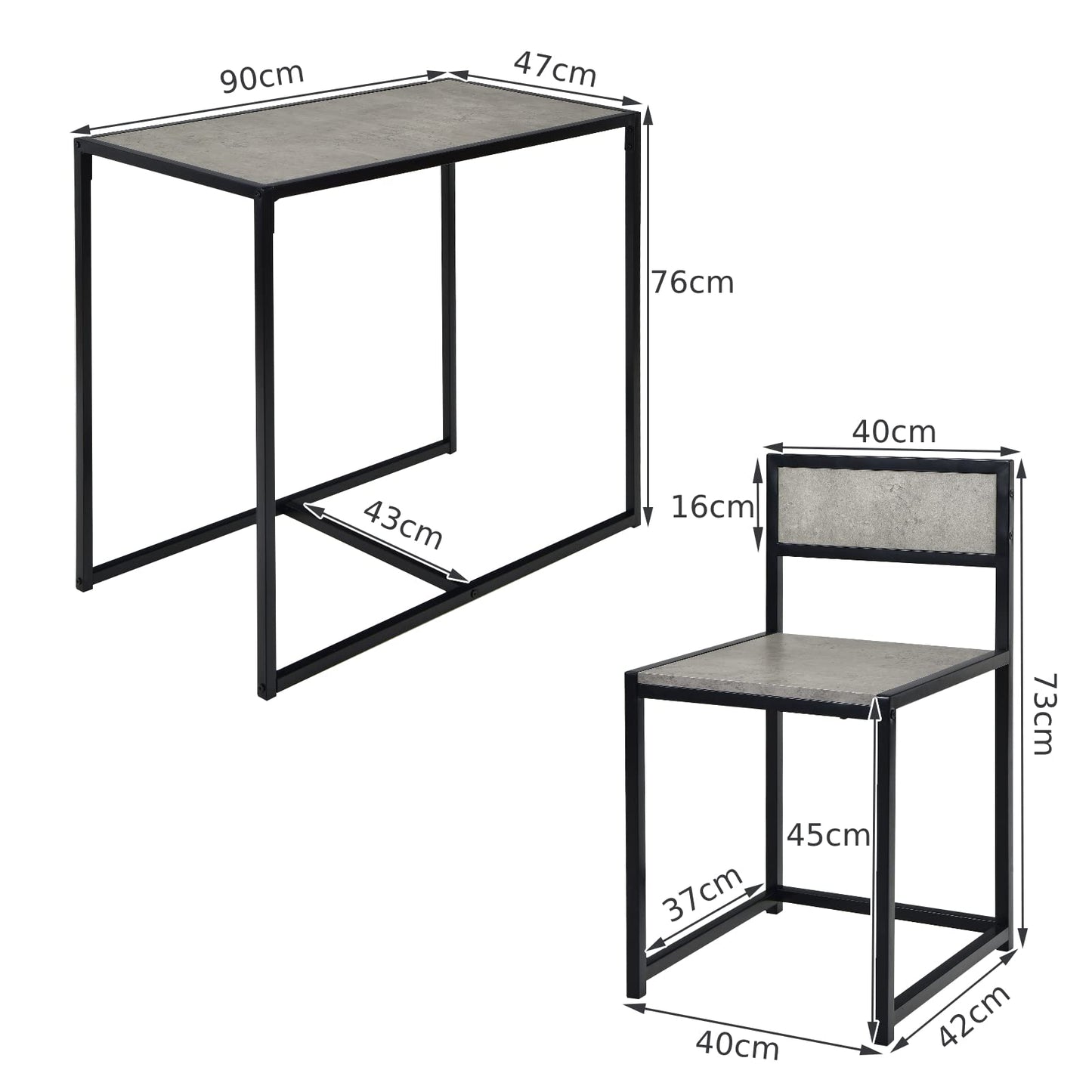 GiantexUK Dining Table and Chairs Set