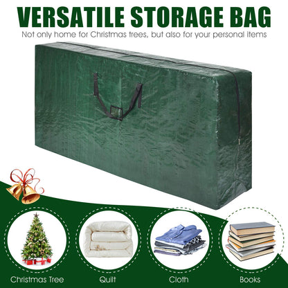 9FT Christmas Tree Storage Bag, Large Waterproof Xmas Decoration Cover Bags with Zip and Handles, Green