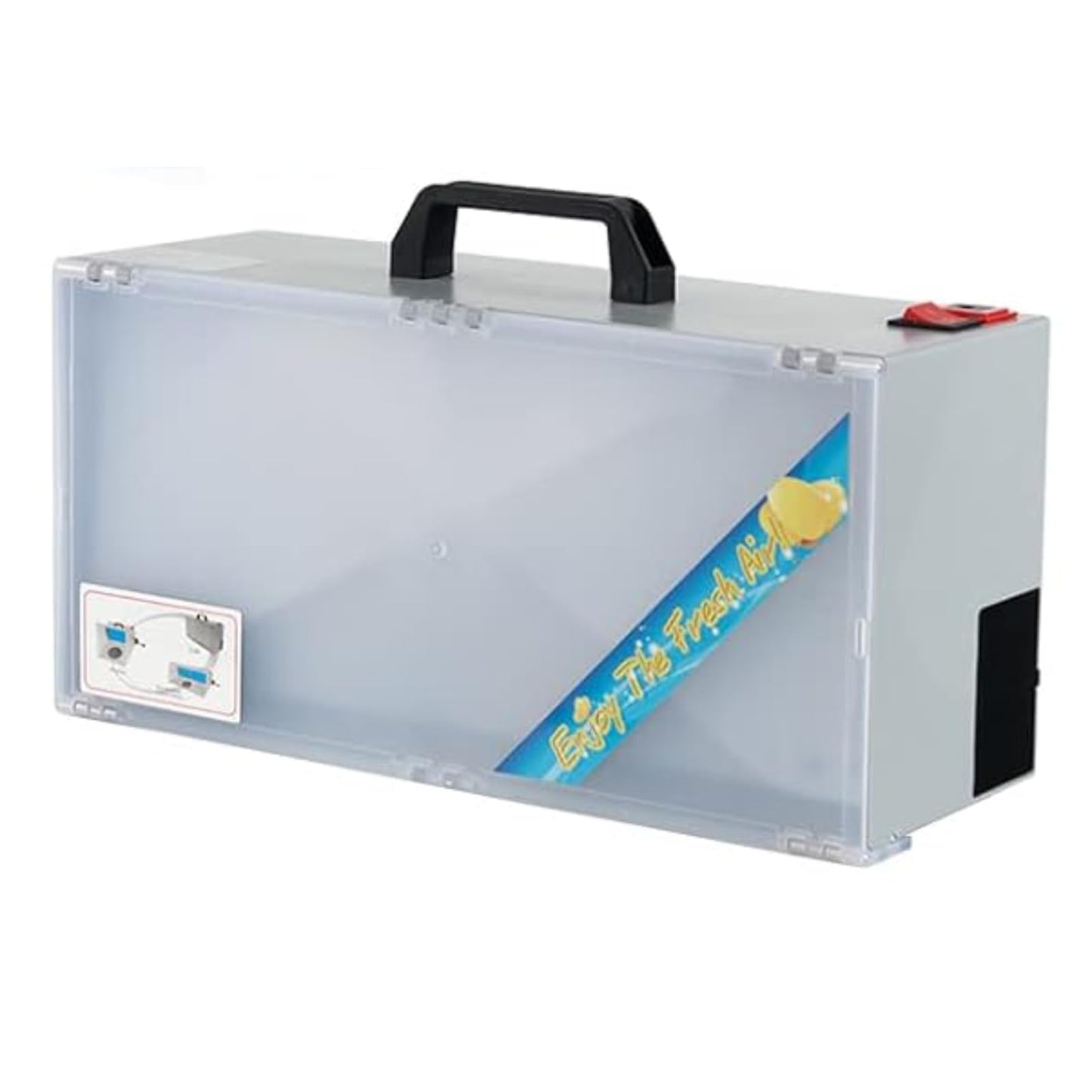 GiantexUK Airbrush Spray Booth, Portable Paint Spray Booth and Extractor Set with 3 LED Lights