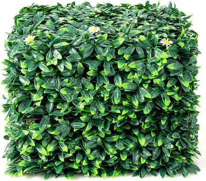 GiantexUK 12 PCS Artificial Leaf Hedge Panels, Greenery Wall Hedge Screening with Interlocking Design