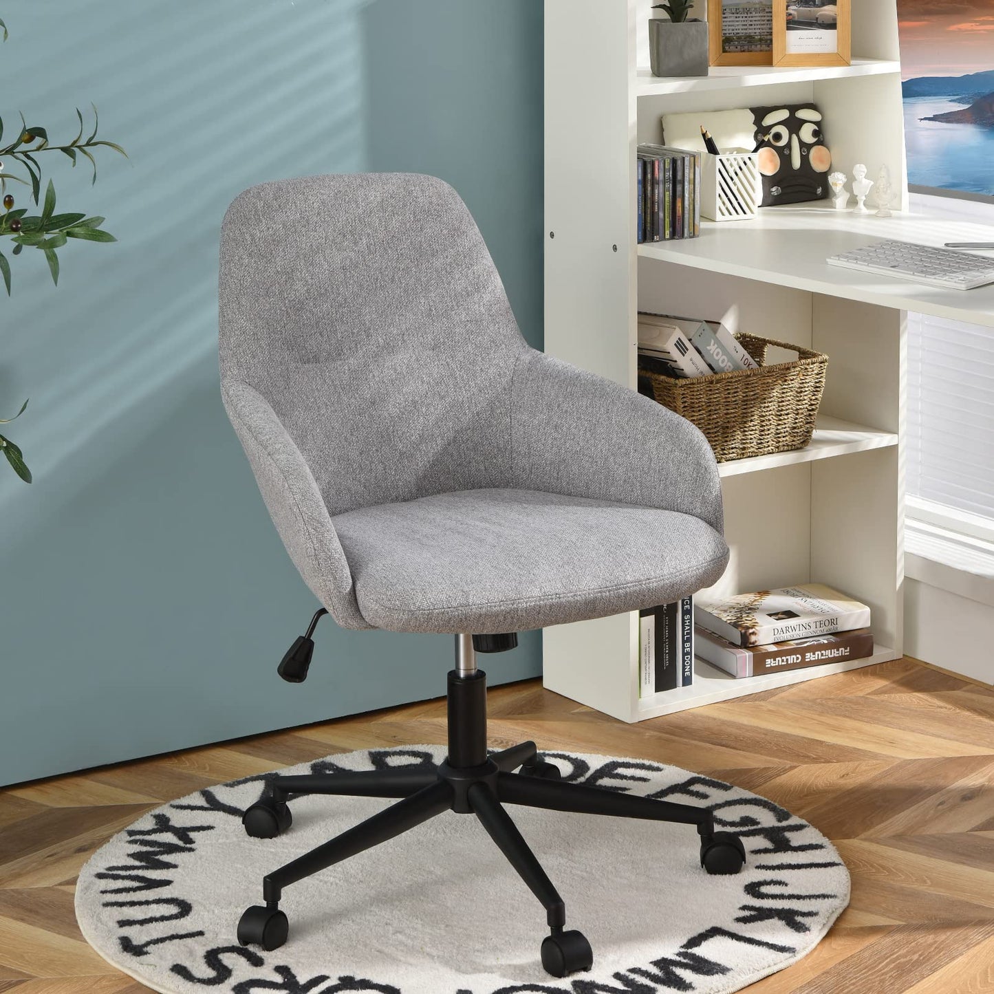 Home Office Chair, Ergonomic Swivel Computer Desk Chair Leisure Seat