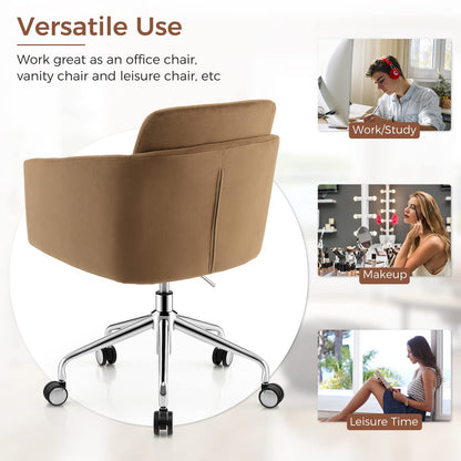 Home Office Chair, Height Adjustable Swivel Computer Desk Chair Leisure Vanity Seat