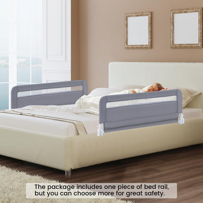 Bed Rail for Toddlers, 100cm Foldable Safety Beds Guard with Strap