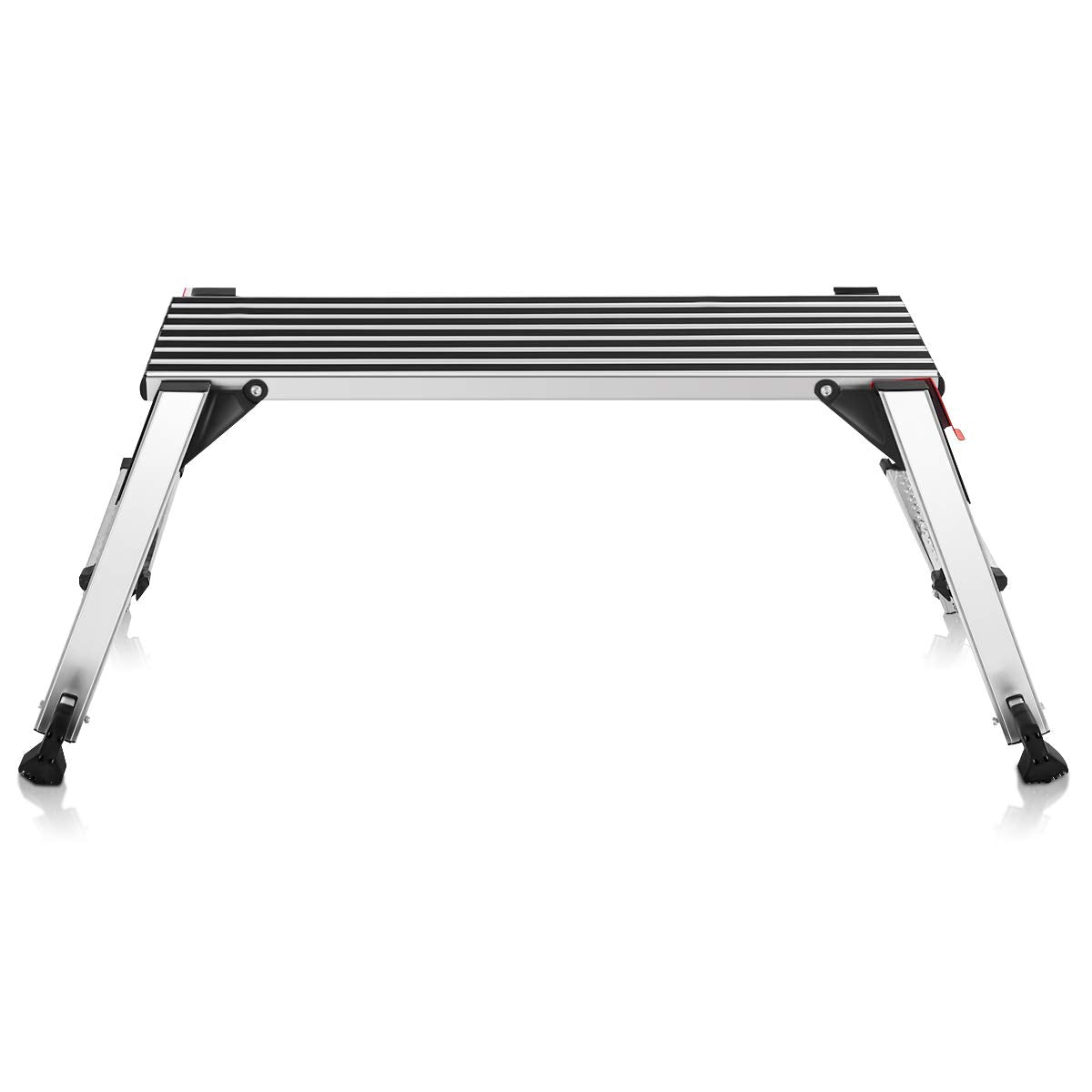 GiantexUK Aluminum Hop Up Platform, Folding Step Up Work Bench with Secure Locking