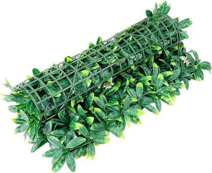 GiantexUK 12 PCS Artificial Leaf Hedge Panels, Greenery Wall Hedge Screening with Interlocking Design