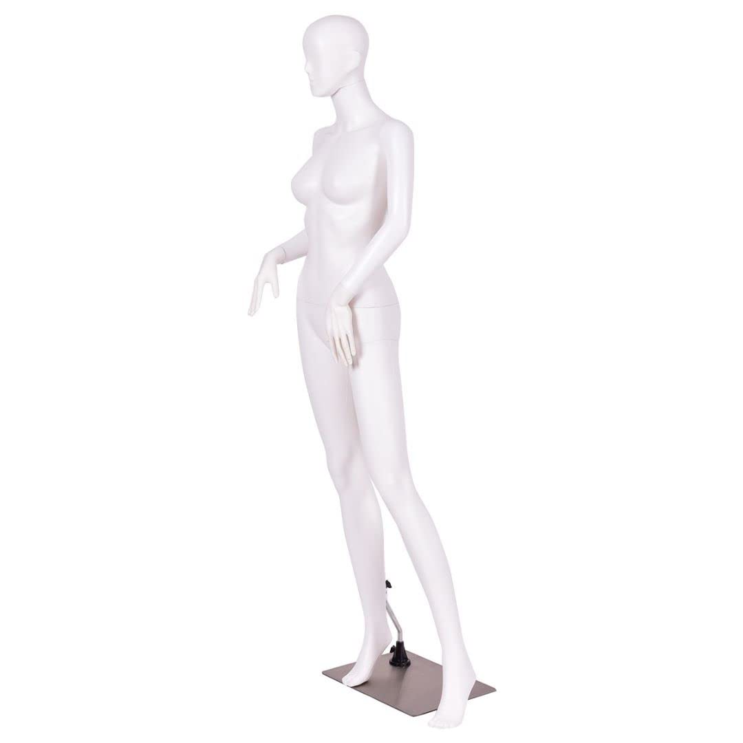 GiantexUK 177cm Female Mannequin, Detachable Full Body Dress Form with Metal Base, Rotatable Head and Arms