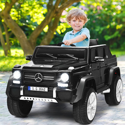 Kids Ride On Car, Licensed Mercedes Benz 12V Battery-powered Electric Vehicle Toy with 2 Motors