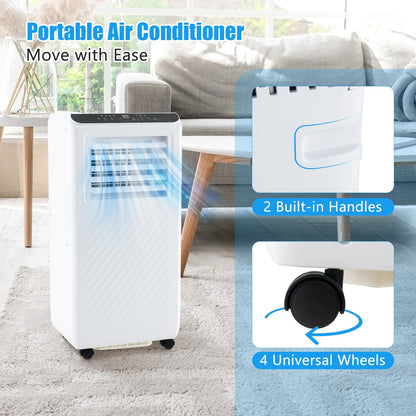 GiantexUK 7000BTU Portable Air Conditioner, 4-in-1 Air Conditioning Unit, Dehumidifier, 2 Speeds Fan with Sleep Mode