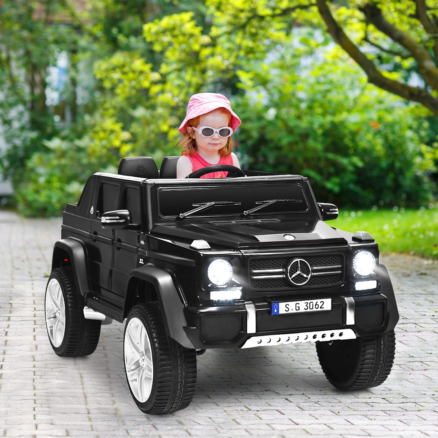 Kids Ride On Car, Licensed Mercedes Benz 12V Battery-powered Electric Vehicle Toy with 2 Motors