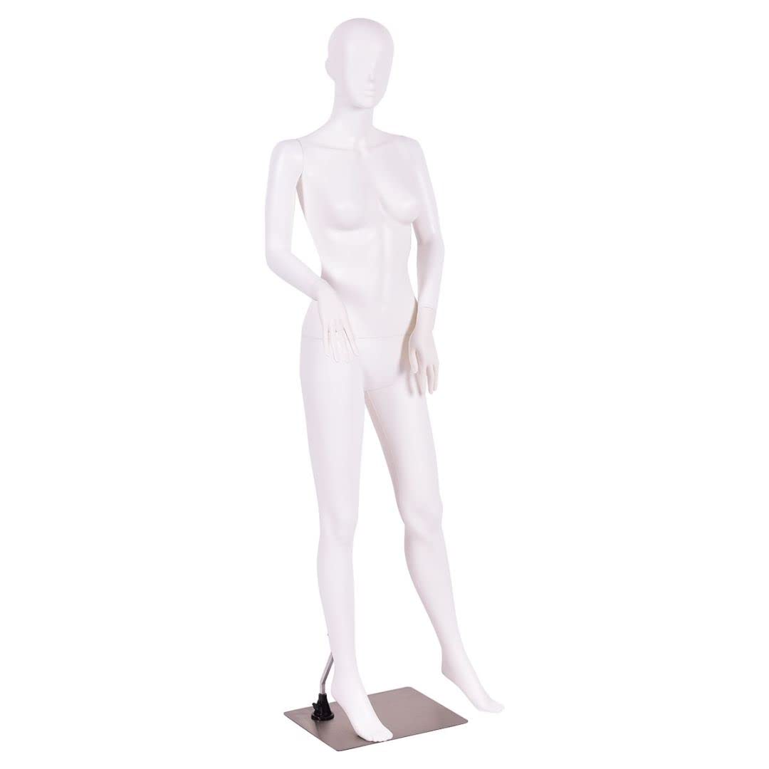 GiantexUK 177cm Female Mannequin, Detachable Full Body Dress Form with Metal Base, Rotatable Head and Arms