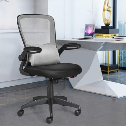 Mesh Office Chair, Mid/High Back Ergonomic Executive Task Chairs, Mesh Seat+Flip-up Armrests+Lumbar Support