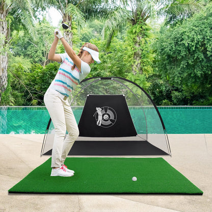 Golf Practice Mat, 5ft x 3ft Artificial Grass Golf Hitting Mats with 3 Rubber Tees