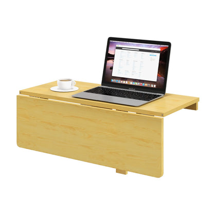 Wall-mounted Drop-leaf Table, Folding Floating Laptop Desk, 80x60CM, Capacity 20KG