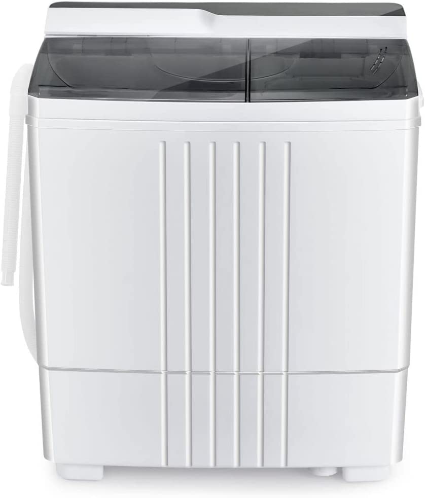 GiantexUK Twin Tub Washing Machine, 4.5KG Compact Washing Machine and Spin Dryer Combo with 3 Modes