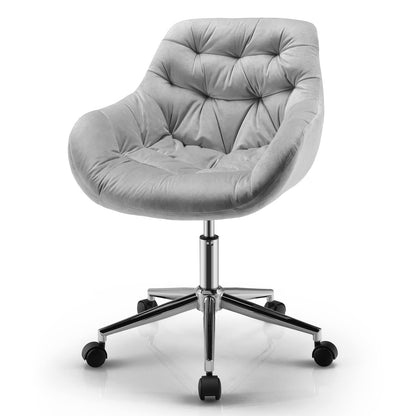 Velvet Office Chair, Ergonomic Computer Chair Swivel Desk Chair