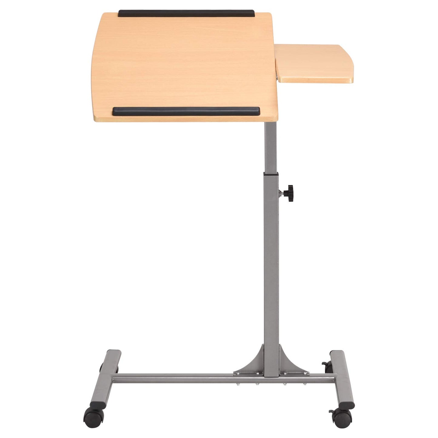 Mobile Laptop Table, Height Adjustable Computer Desk with Rolling Casters & Tilting Desktop