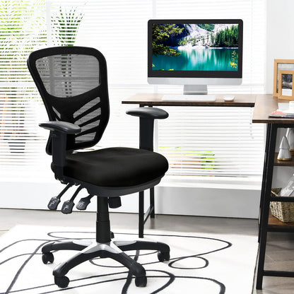 Mesh Office Chair, Height Adjustable Swivel Computer Desk Chair, Ergonomic Mid-Back